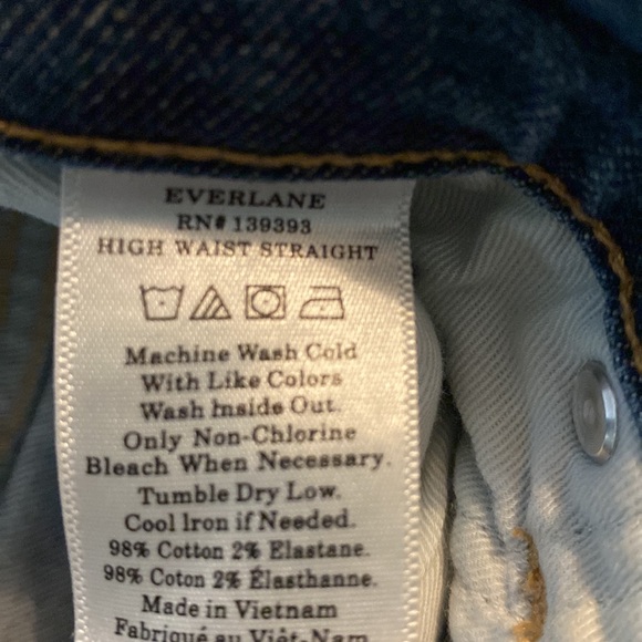 Everlane Denim High waist Straight - Picture 3 of 5